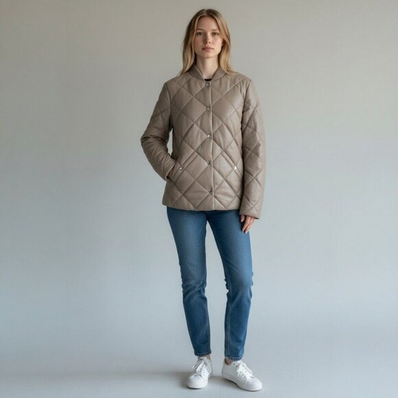 Bod & Christensen Jackets & Blazers - Bod & Christensen Women's Leather Puffer Jacket Quilted Size Small New with Tag